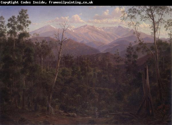 Eugene Guerard Mount Kosciusko,seen from the Victorian border